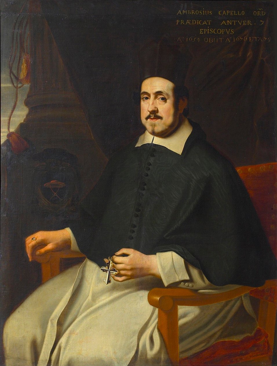 Retrato de Marius Ambrosius Capello 1597-1676, bispo de Antuérpia, 1659. de Unbekannt
