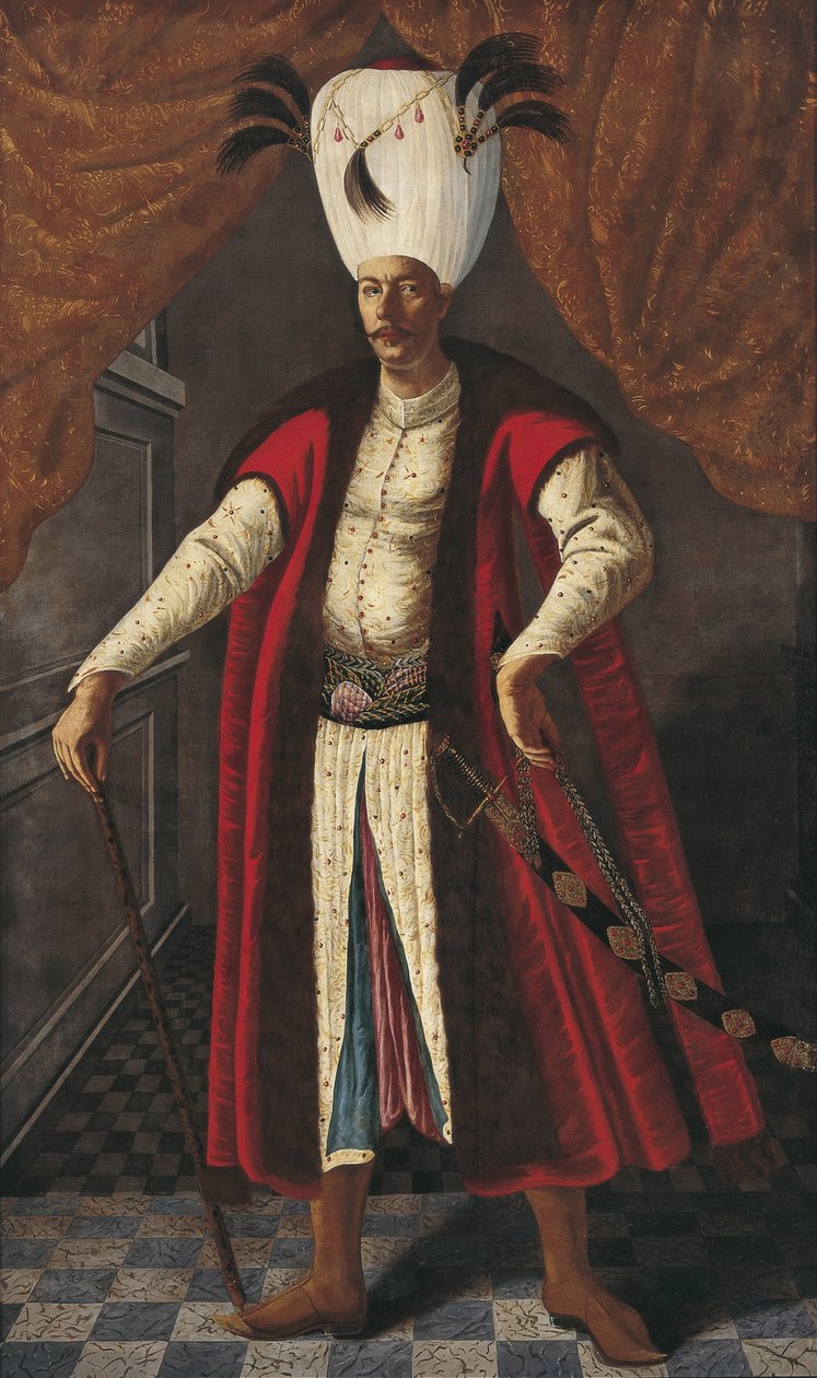 Retrato de Mehmed IV 1642-1693, sultão do Império Otomano, ca 1681-1682 de Unbekannt