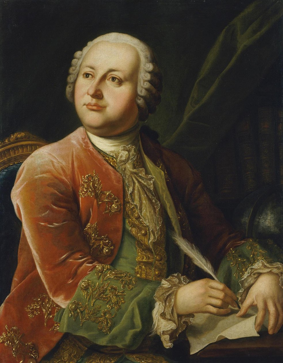 Retrato de Mikhail V. Lomonosov 1711-1765, segunda metade do século XVIII de Unbekannt