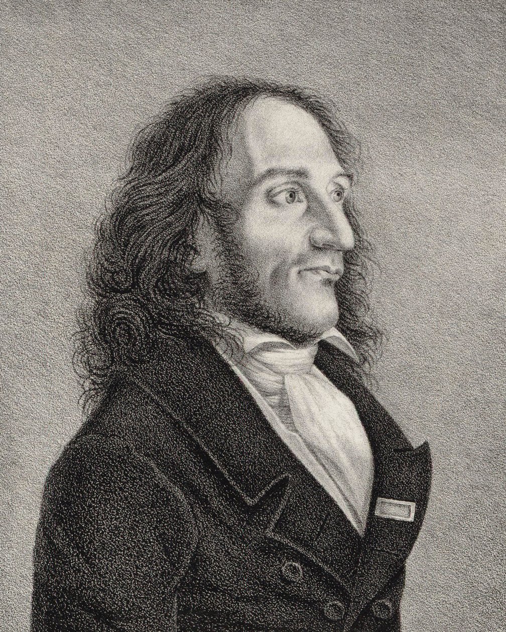 Retrato de Niccolò Paganini 1782-1840, c. 1830. de Unbekannt