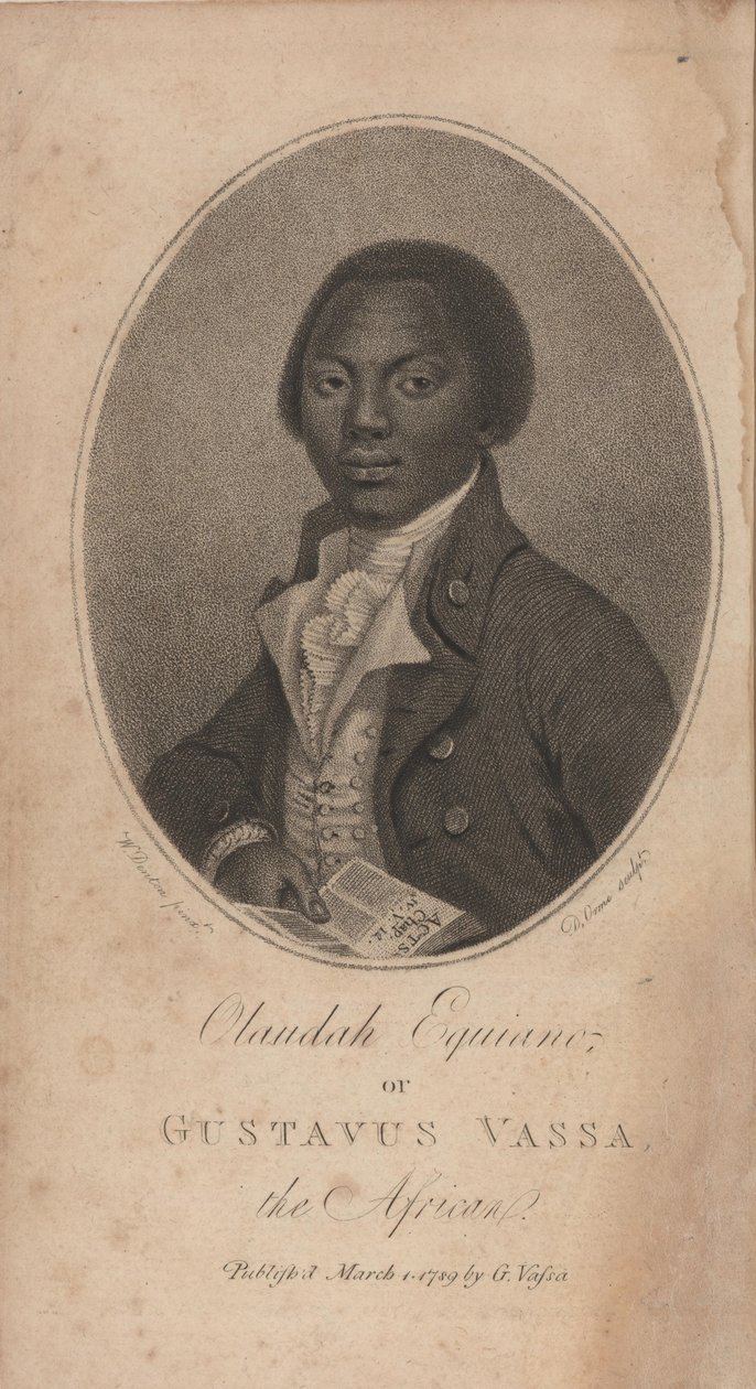Retrato de Olaudah Equiano conhecido Gustavus Vassa 1745-1797, 1789. de Unbekannt