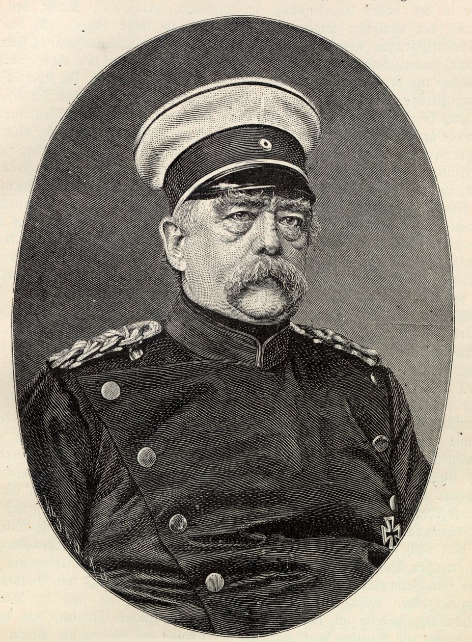Retrato de Otto von Bismarck 1815-1898. de Unbekannt