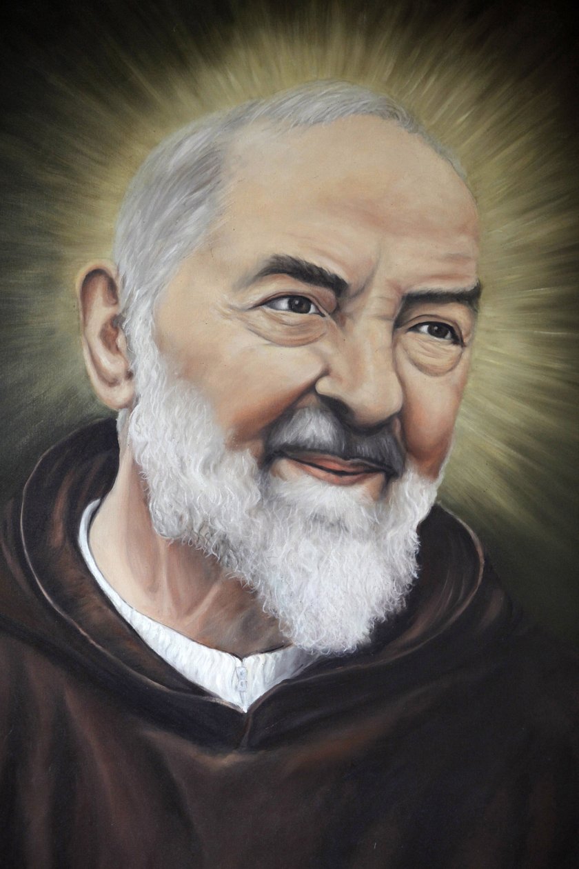 Retrato do Padre Pio em Apúlia, Alberobello, Itália de Unbekannt