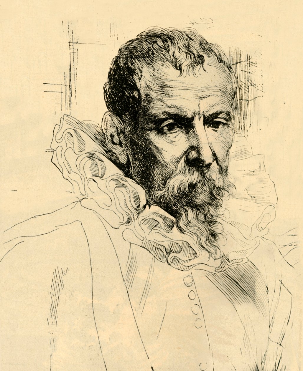 Retrato de Peter Bruegel, 1883. de Unbekannt