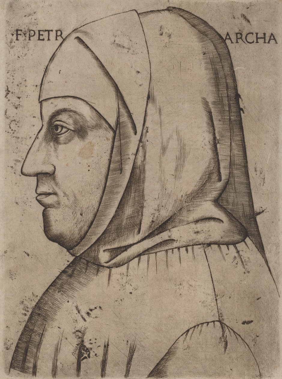 Retrato de Petrarca, primeira metade do século XVI. de Unbekannt