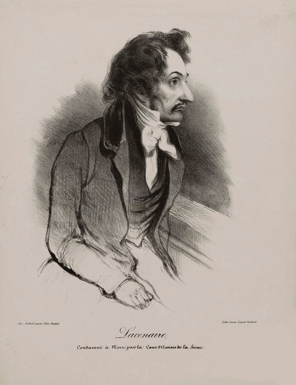Retrato de Pierre-François Lacenaire, 1835. de Unbekannt