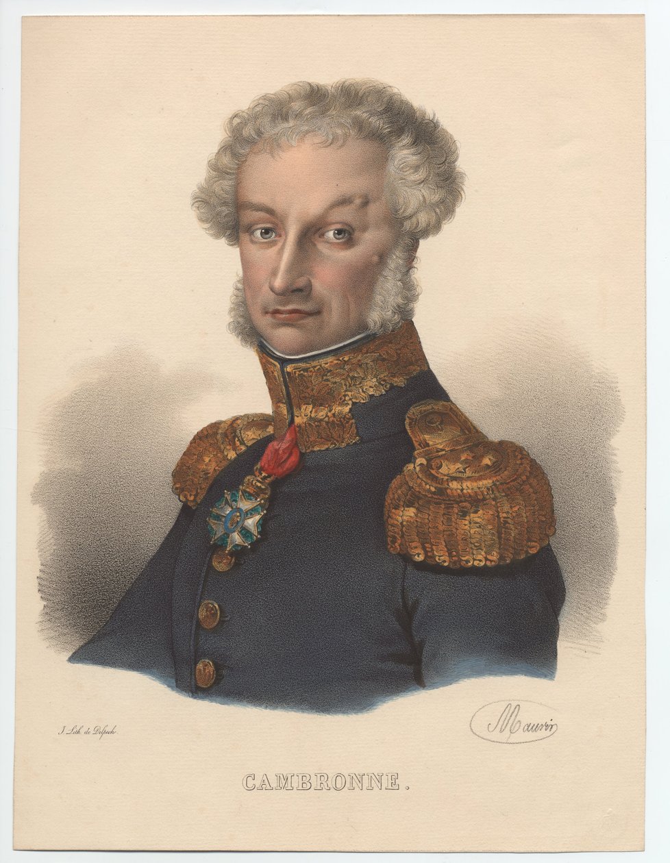 Retrato de Pierre Cambronne 1770-1842, 1835 de Unbekannt