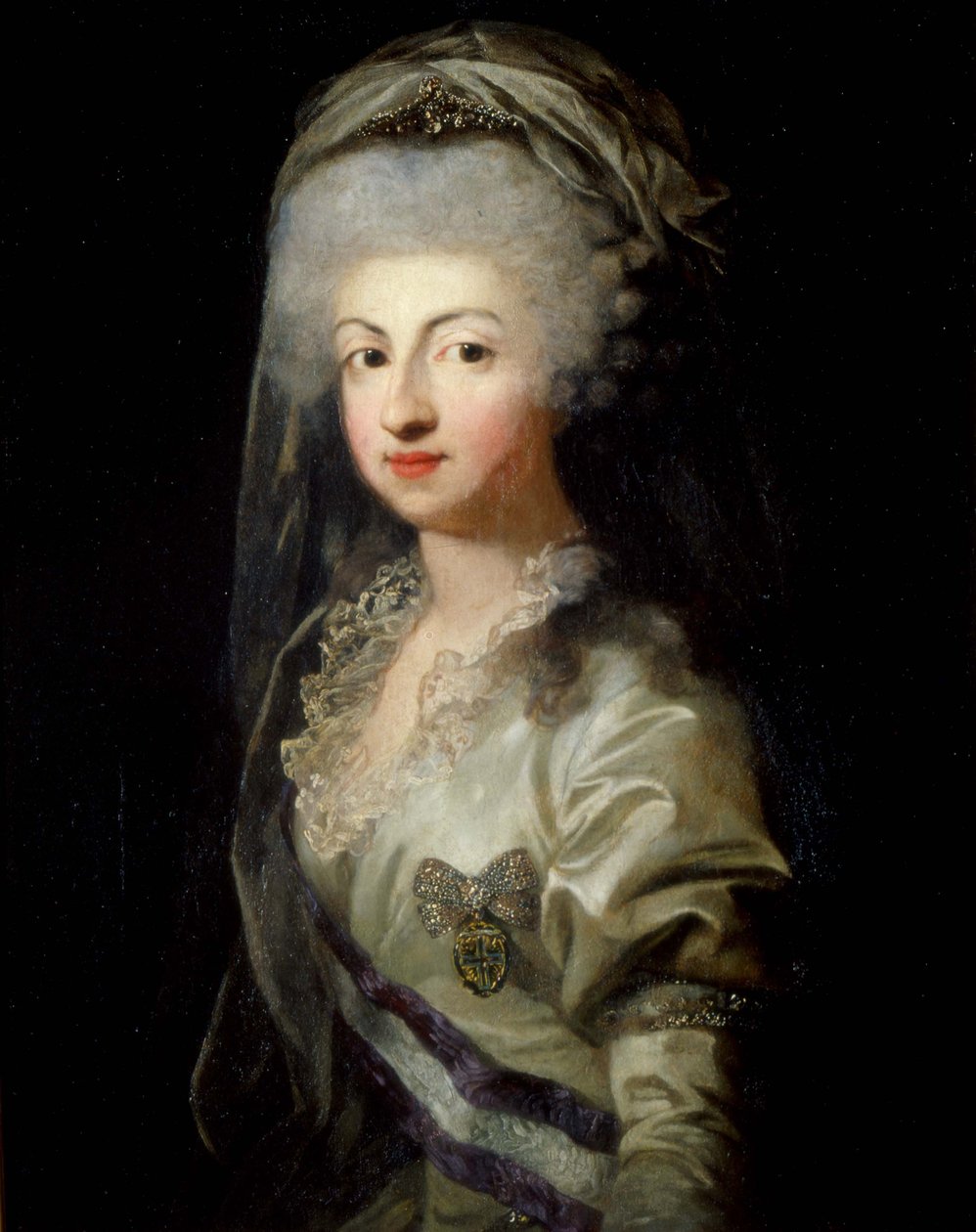 Retrato da princesa Carolina Maria Teresa Giuseppa de Parma 1770-1804, final do século XVIII de Unbekannt
