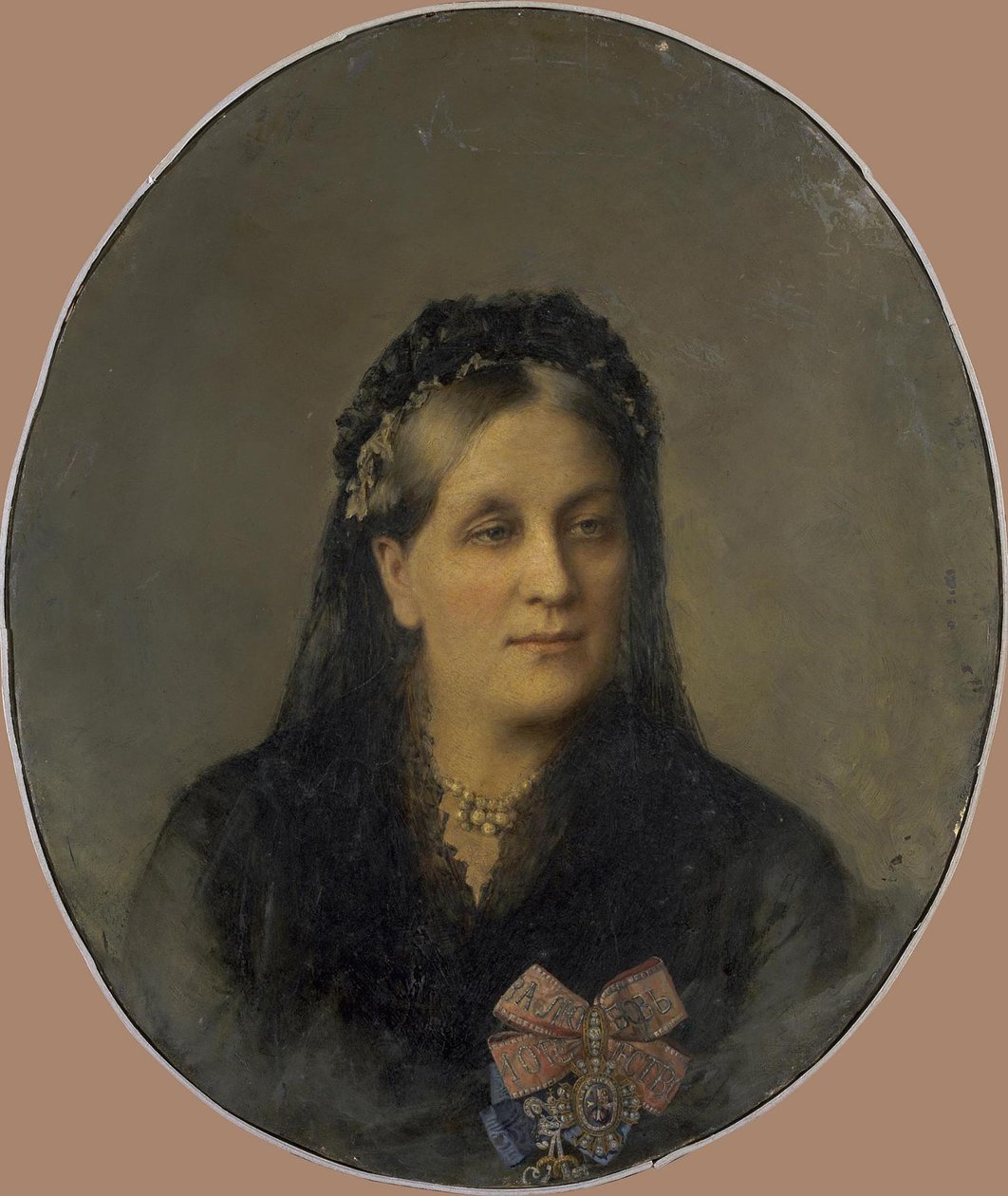 Retrato da princesa Maria Alexandrovna Dolgorukaya, née Apraxina 1816-1892, segunda metade dos 19 de Unbekannt