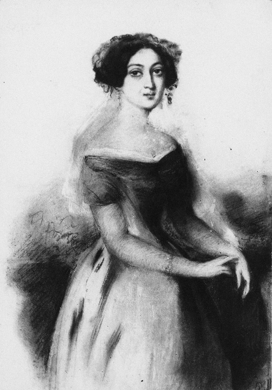 Retrato da princesa Nino Chavchavadze, c. 1830 de Unbekannt