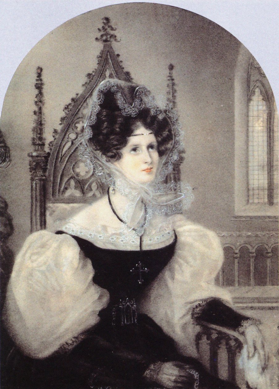 Retrato da princesa Zinaida Alexandrovna Volkonskaya 1792-1862 de Unbekannt