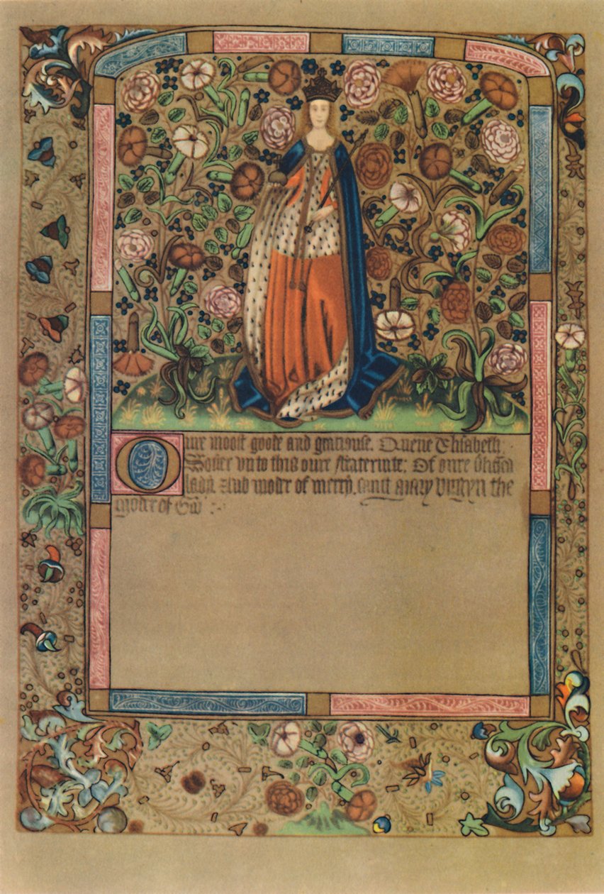 Retrato da rainha Elizabeth ..., c1441-1689, 1948. de Unbekannt