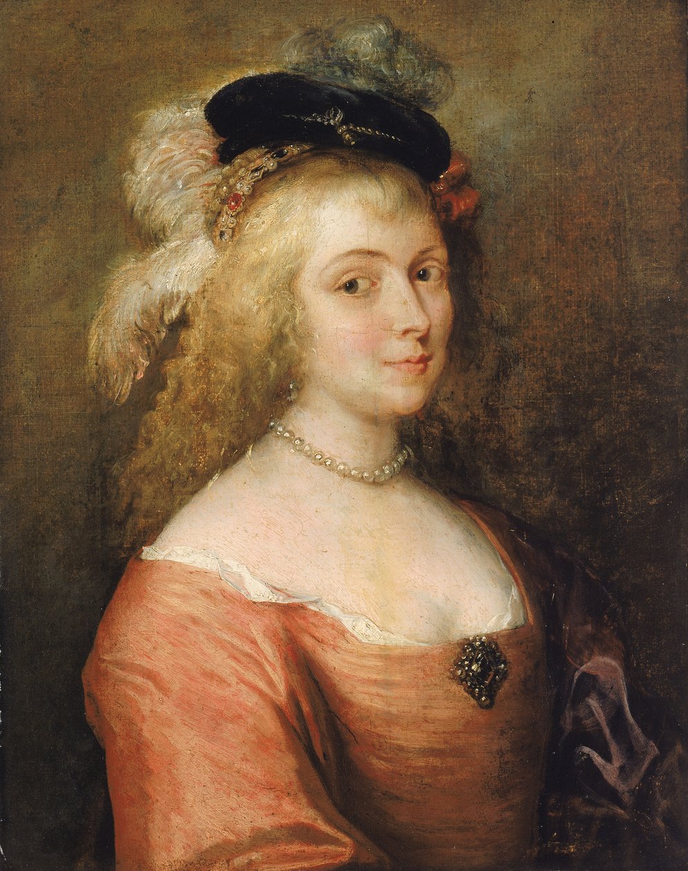 Retrato da Esposa de Rubens, século XVII. de Unbekannt