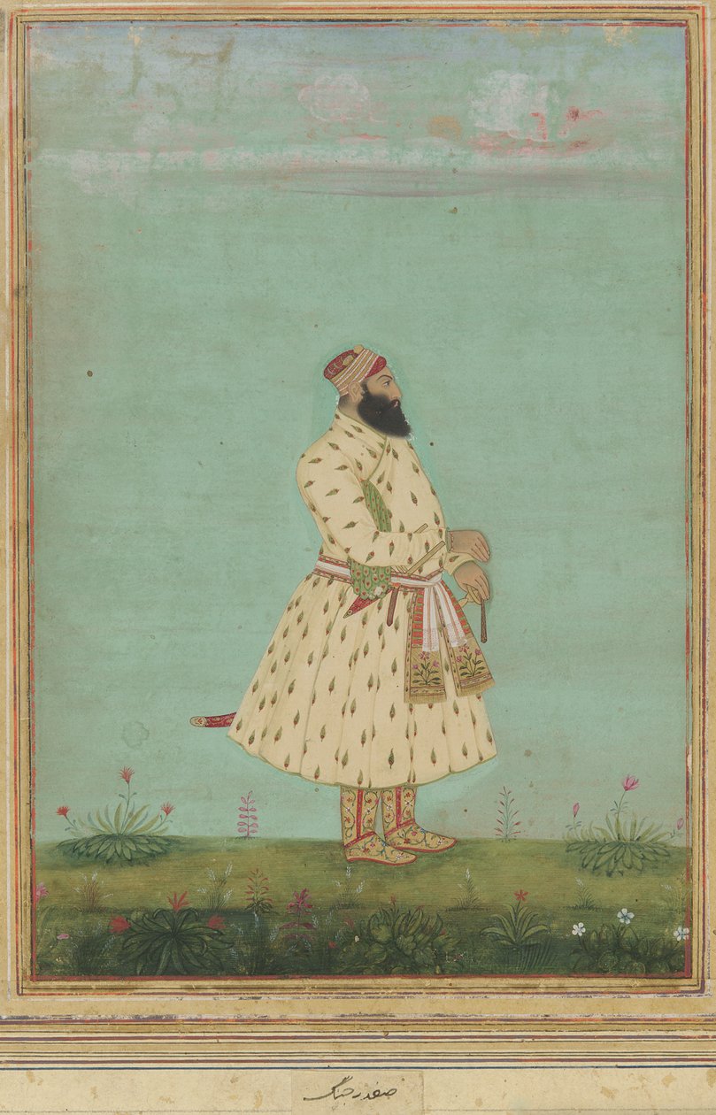 Retrato de Safdar Jang, início do século XVIII. de Unbekannt