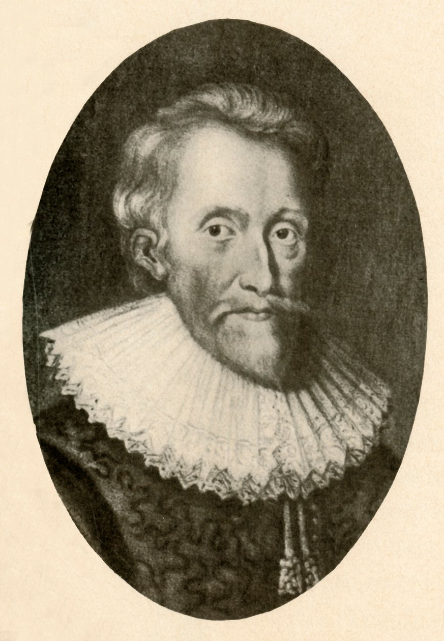 Retrato de Sir Edwin Sandys, com babados virados para baixo, c1560-1570, 1937. de Unbekannt