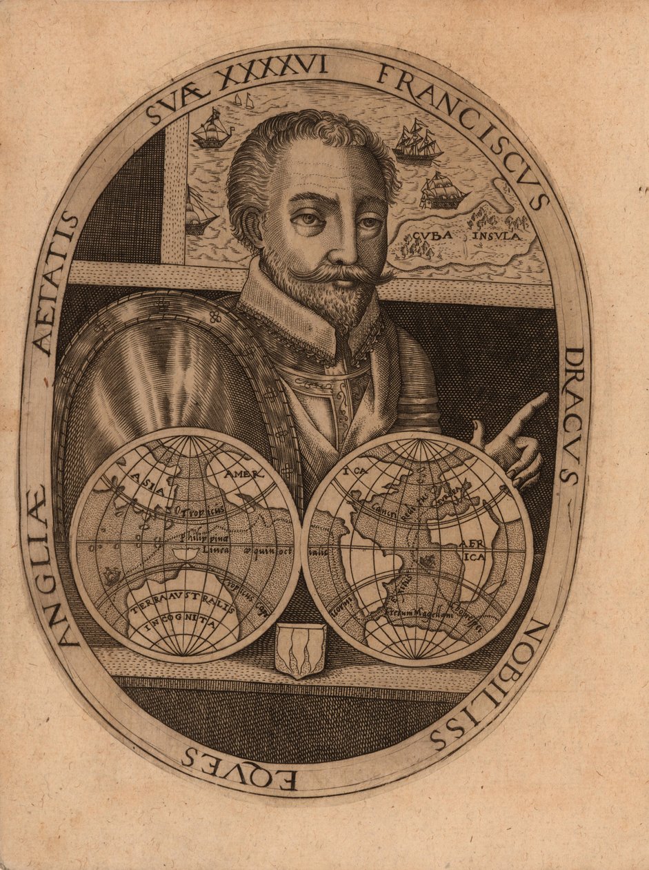 Retrato de Sir Francis Drake, 1596. de Unbekannt