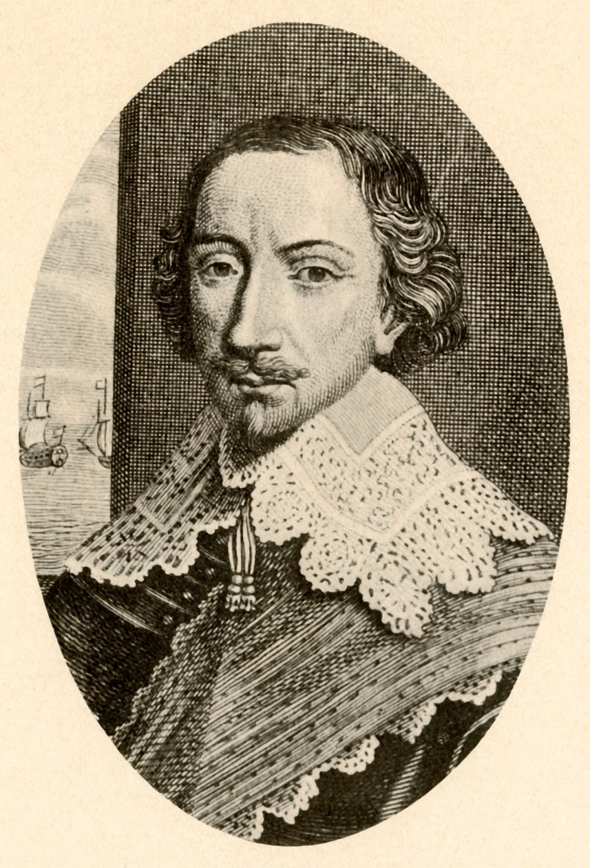 Retrato de Sir John Pennington, em armadura inglesa com colar Vandyke, c1610-1630, 1937. de Unbekannt