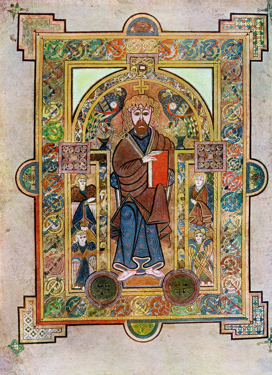 Retrato de São Marcos ou São Lucas, 800 dC, século XX de Unbekannt