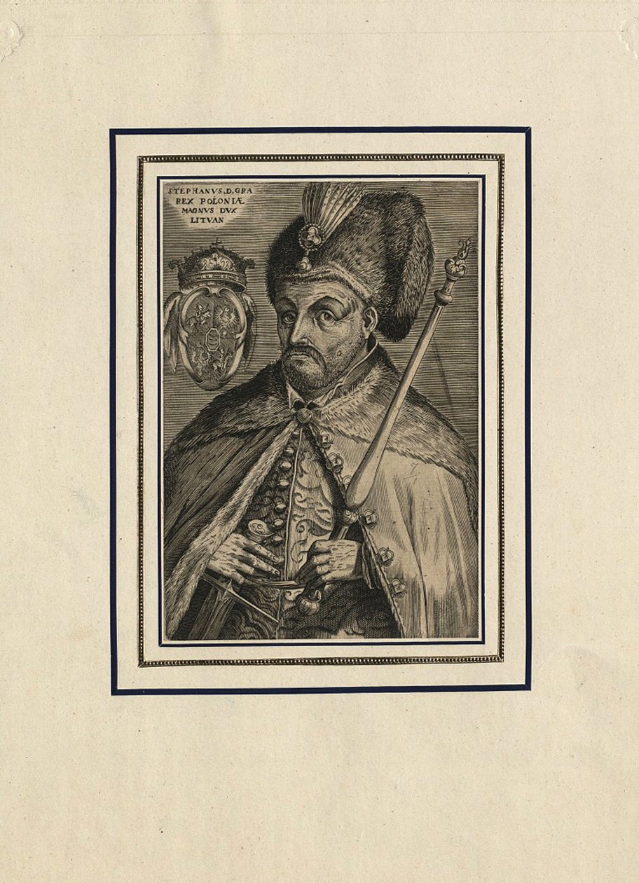 Retrato de Stephen Báthory, rei da Polônia, final do século XVI. de Unbekannt