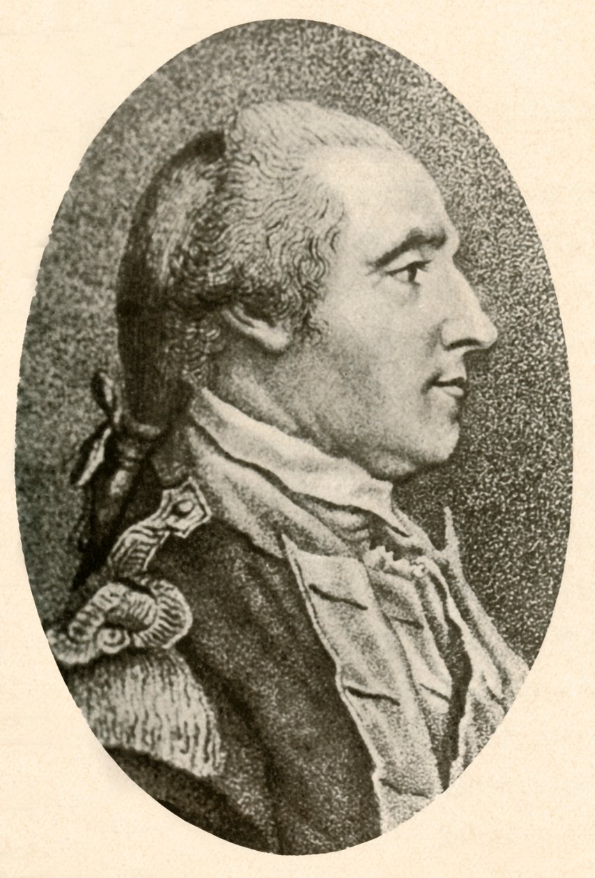 Retrato de Washington, tirado da vida, mostrando cabelos na fila da cauda do porco, c1770, 1937. de Unbekannt