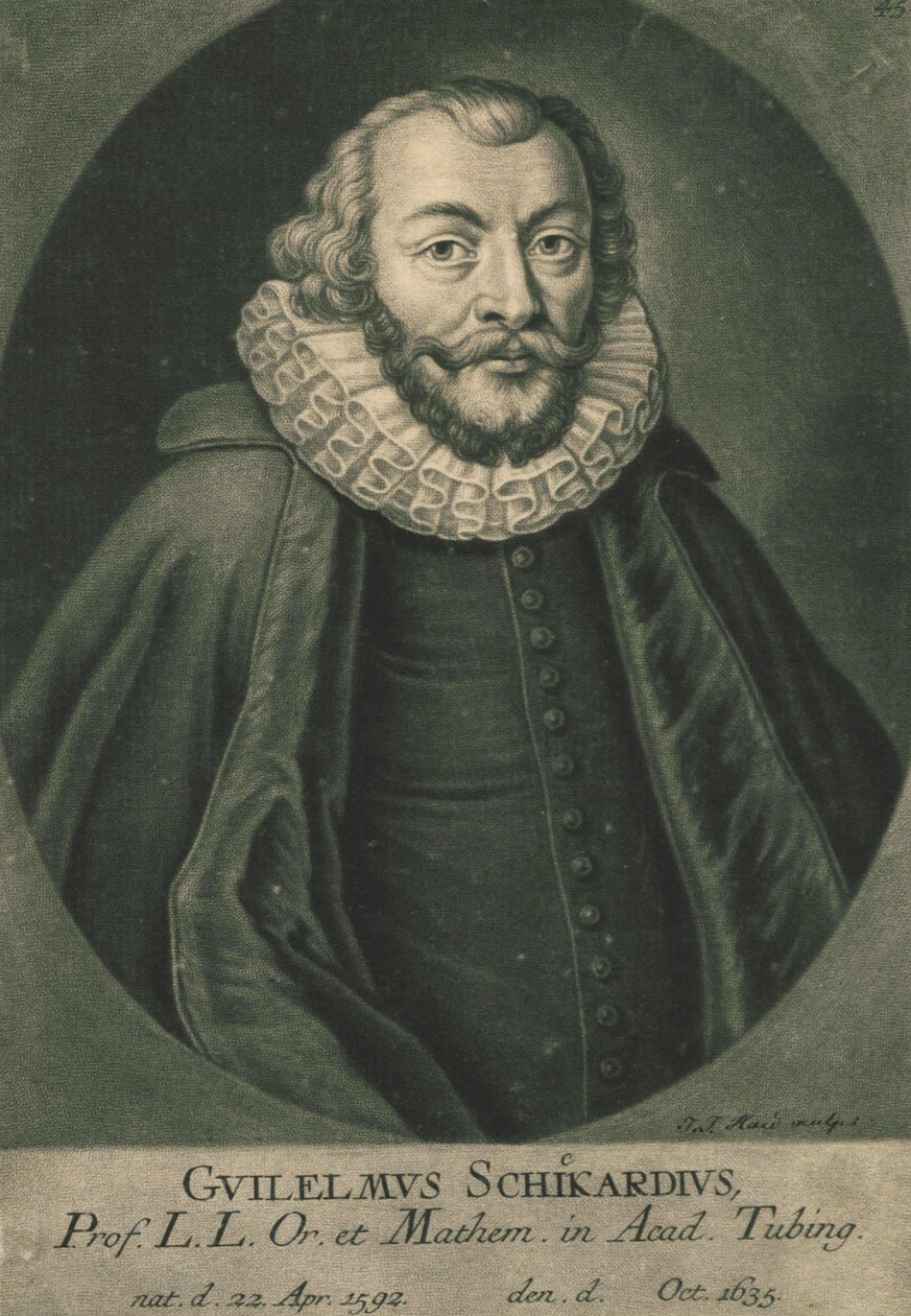 Retrato de Wilhelm Schickard 1592-1635. de Unbekannt