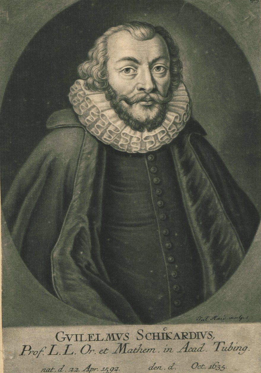 Retrato de Wilhelm Schickard 1592-1635. de Unbekannt