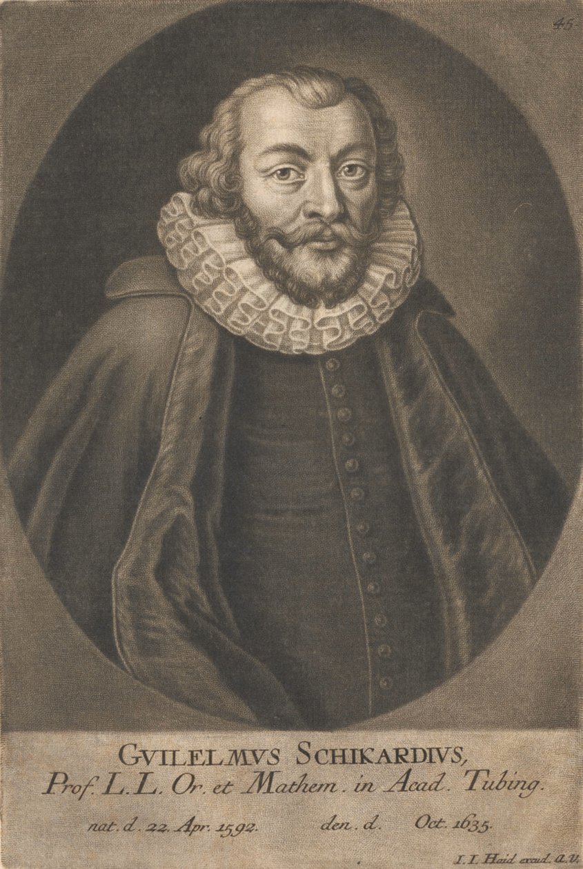 Retrato de Wilhelm Schickard 1592-1635. de Unbekannt