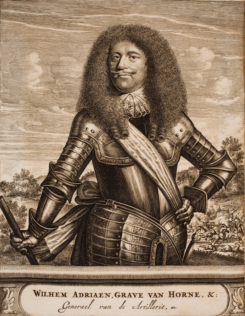 Retrato de Willem Adriaan II van Horne 1633-1694 De: local da guerra, 1675. de Unbekannt