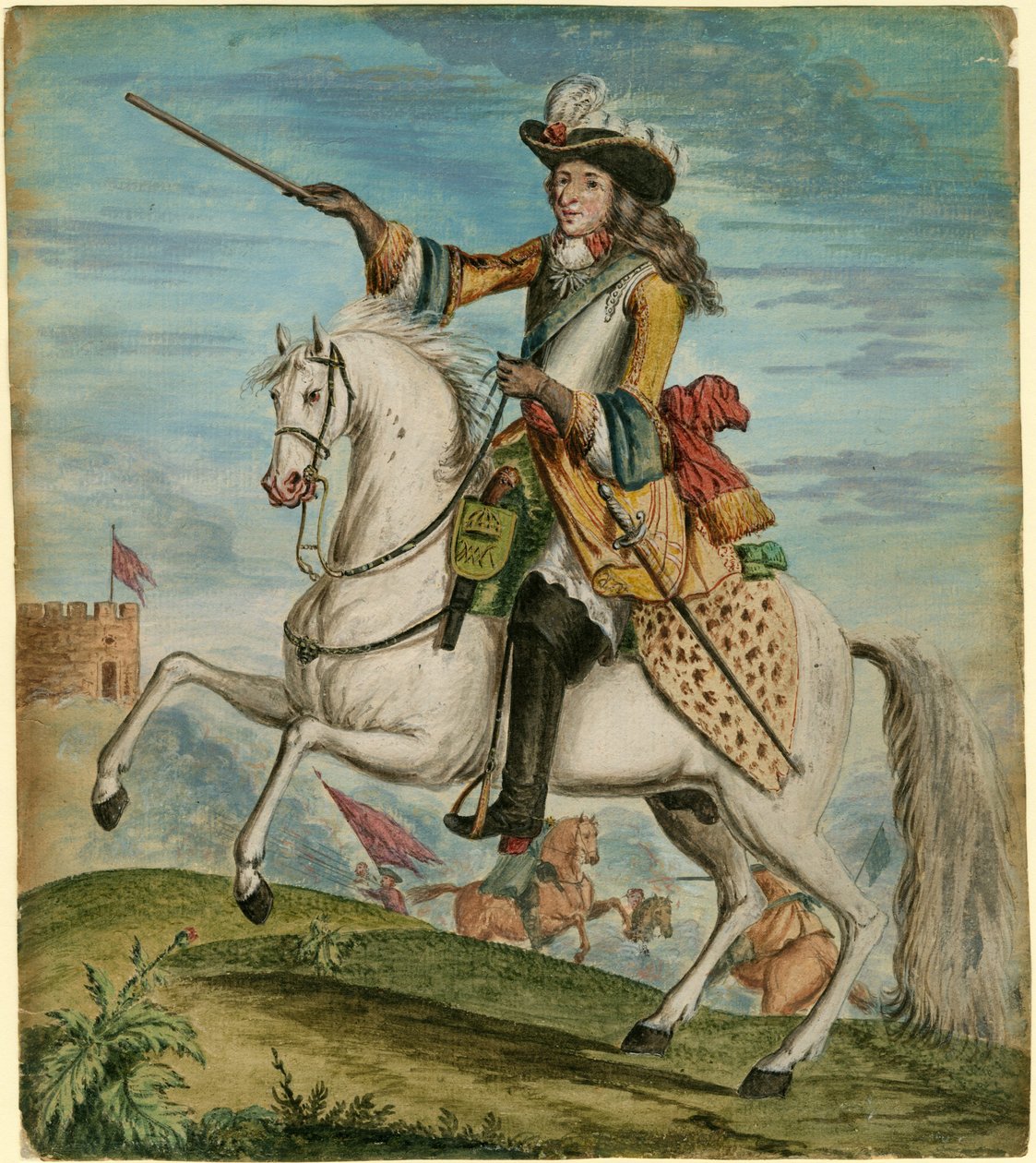 Retrato de Guilherme III da Inglaterra 1650-1702, ca 1690 de Unbekannt