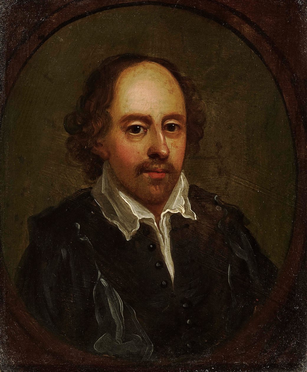 Retrato de William Shakespeare 1564-1616, Primeira Metade do 17º cen. de Unbekannt