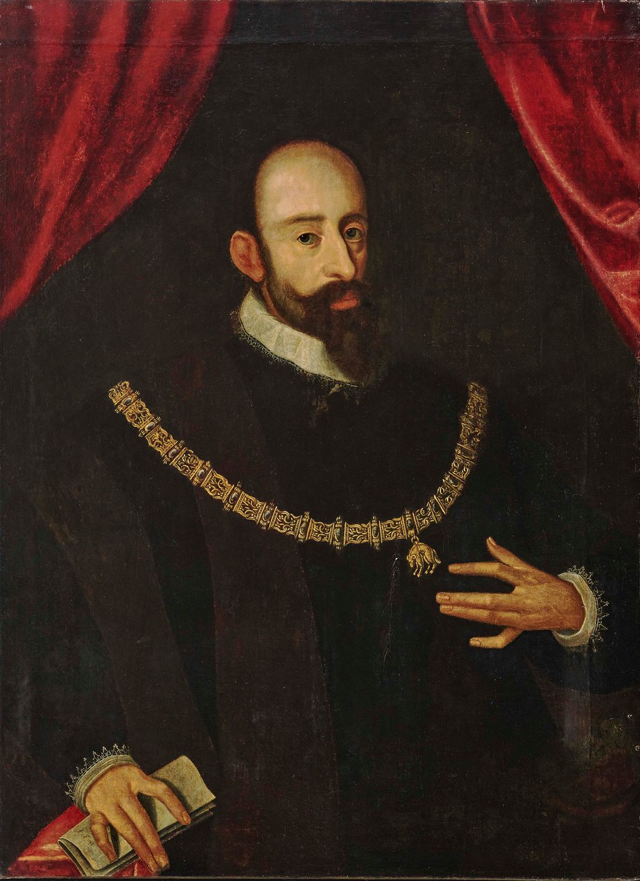 Retrato de William V 1548-1626, Duque da Baviera. de Unbekannt