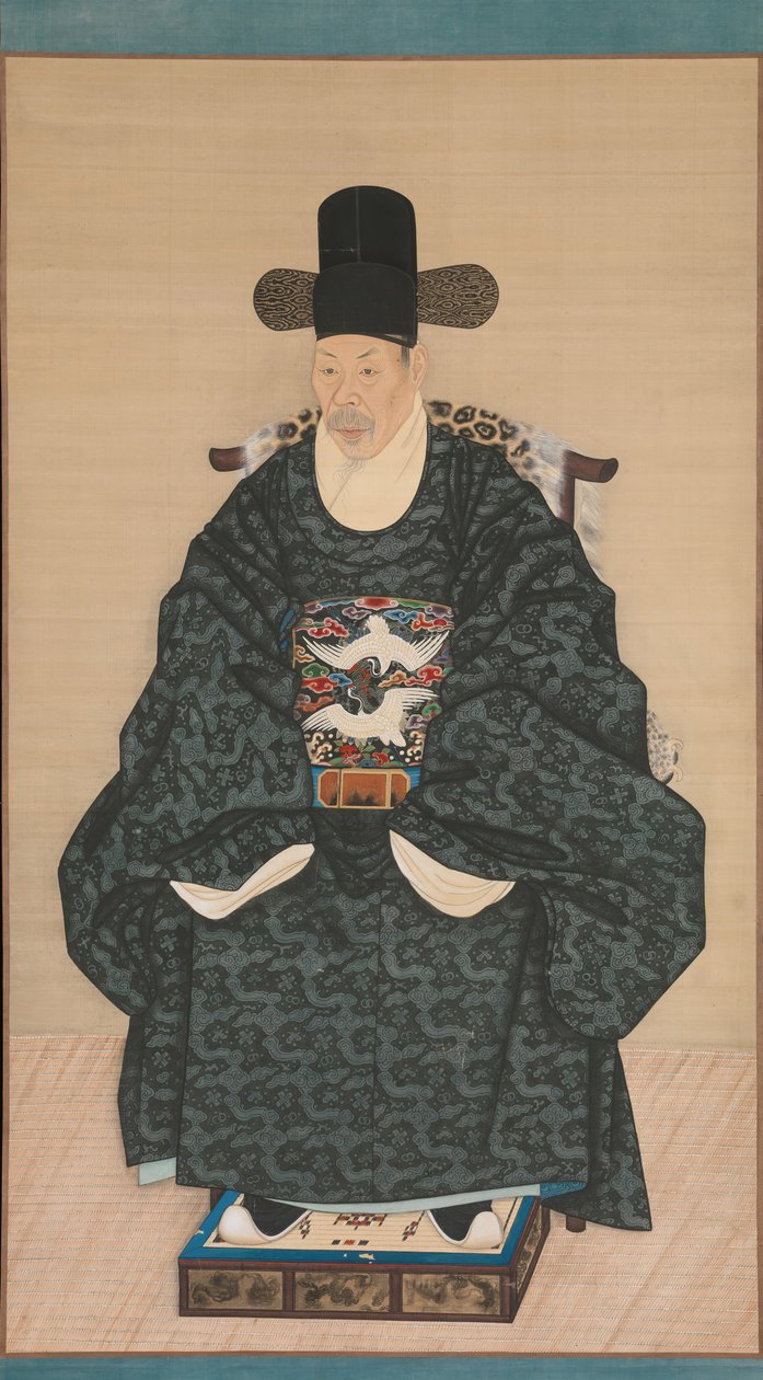 Retrato de Yun Dongseom 1710-1795, ca. 1790-1805. de Unbekannt