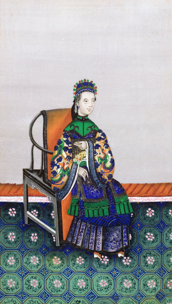 Retrato de uma mulher chinesa de Unbekannt