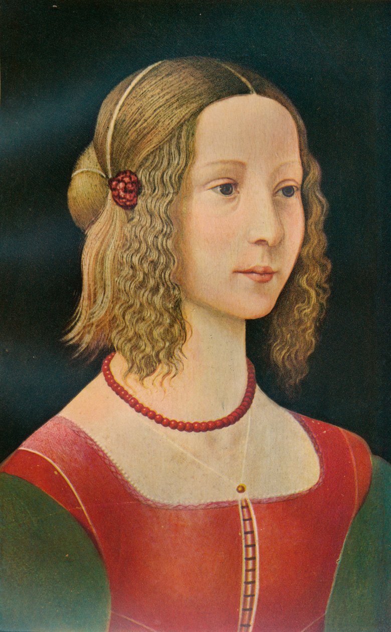 Retrato de uma menina, c1490, 1911 de Unbekannt