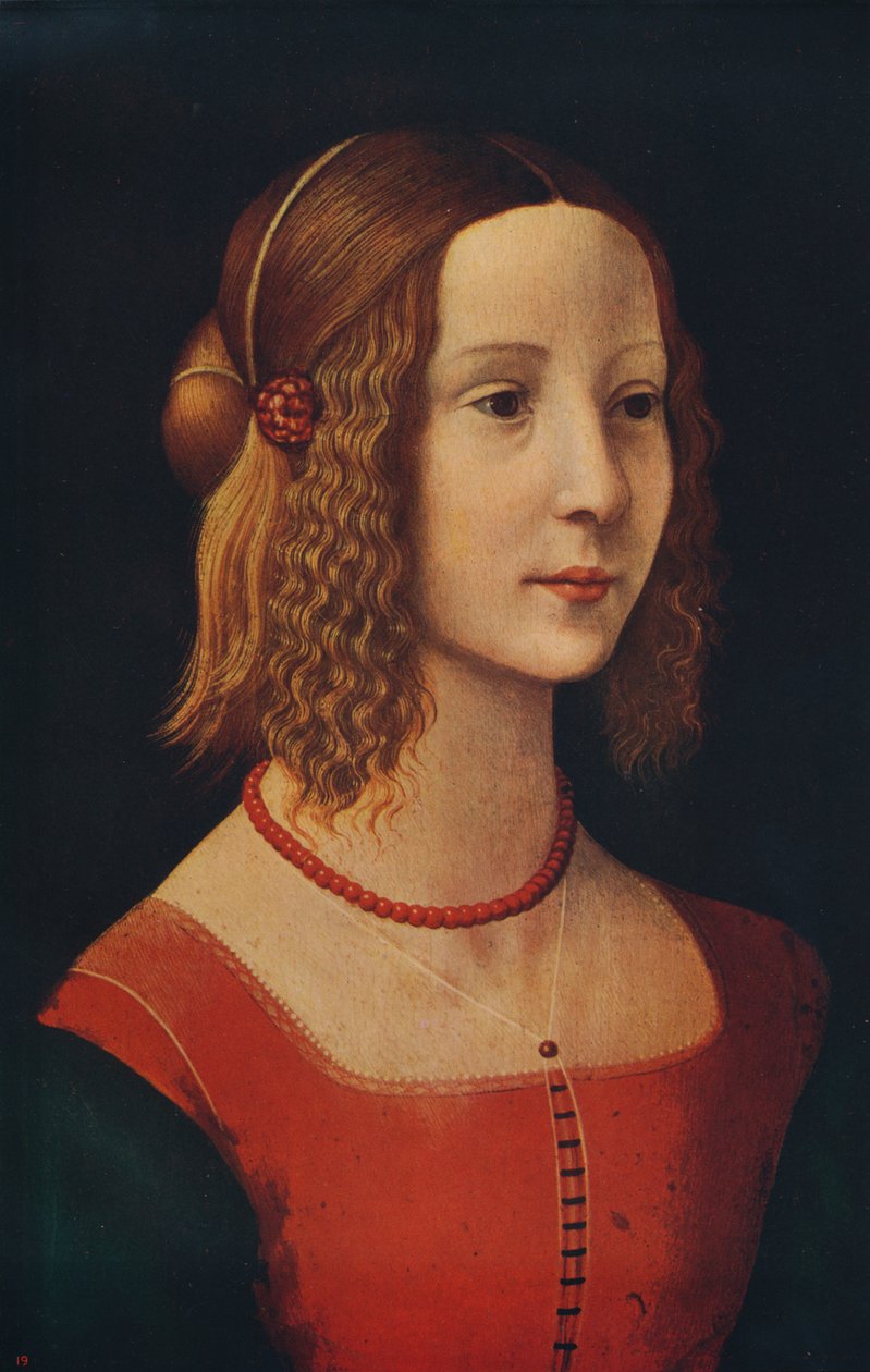 Retrato de uma menina, c1490, c1915 de Unbekannt