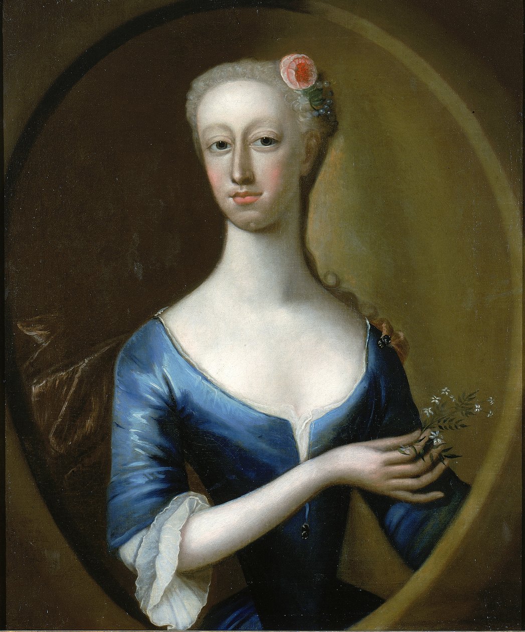 Retrato de uma senhora, c. 1740. de Unbekannt