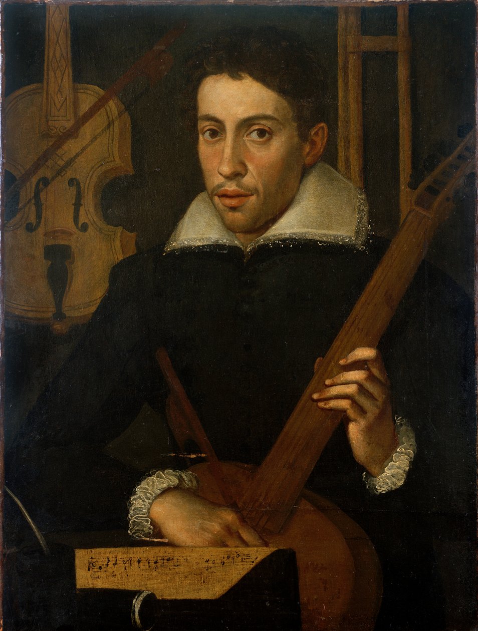 Retrato de um Músico, c1570-1590 de Unbekannt