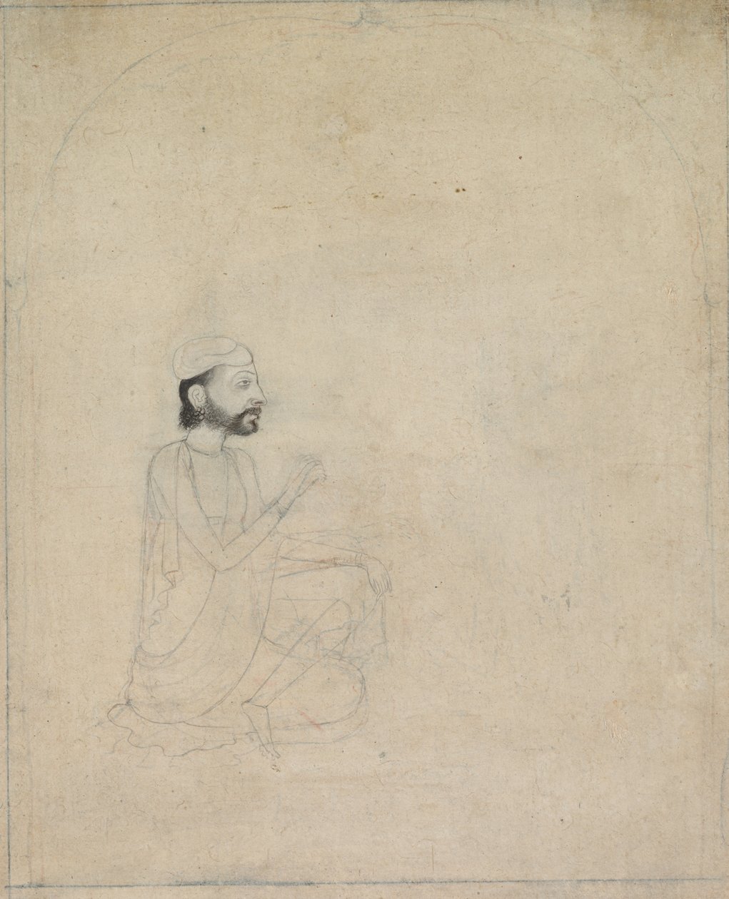 Retrato de um homem sentado, c. 1830-1850. de Unbekannt