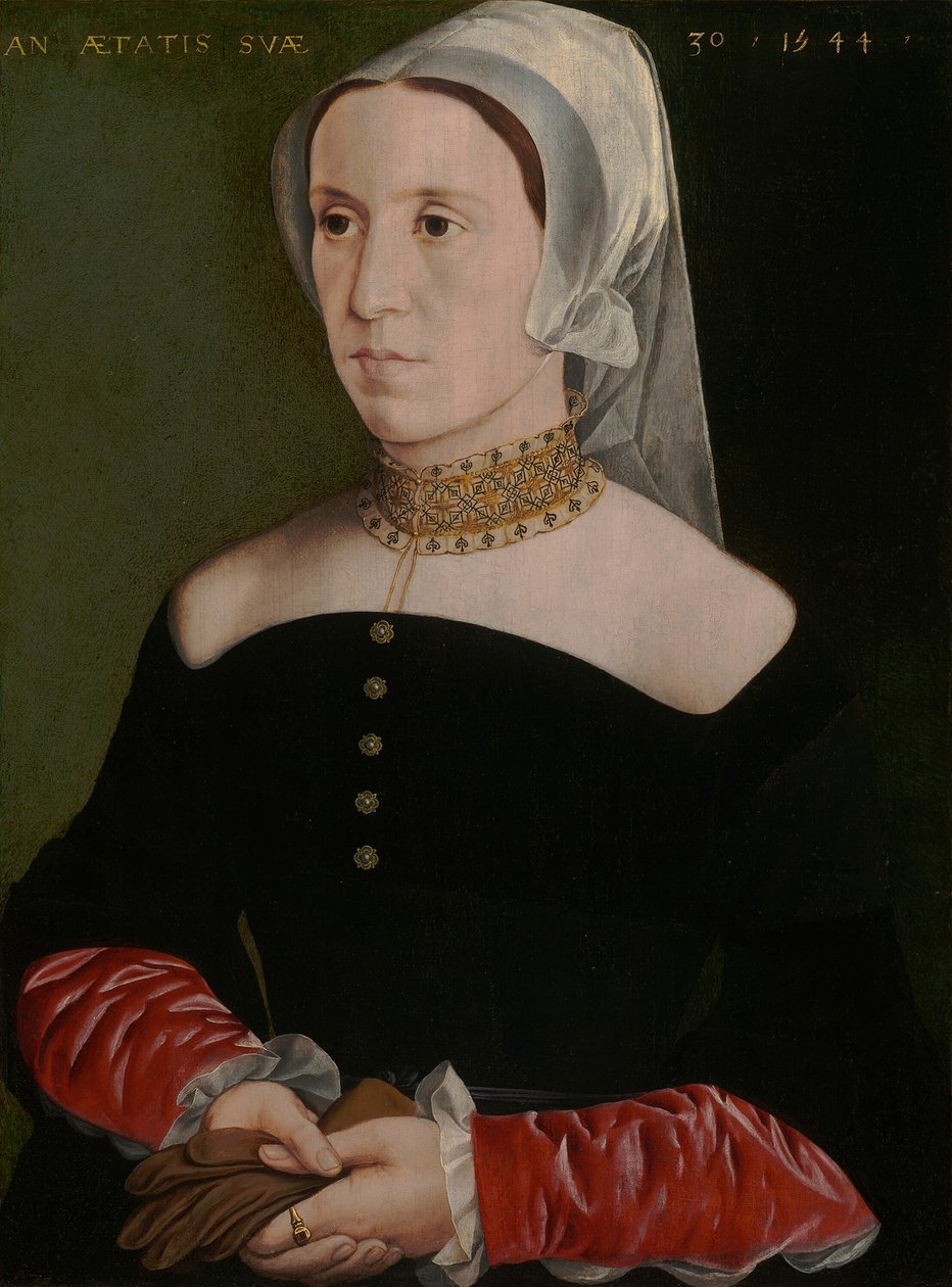 Retrato de uma mulher, 1544. de Unbekannt