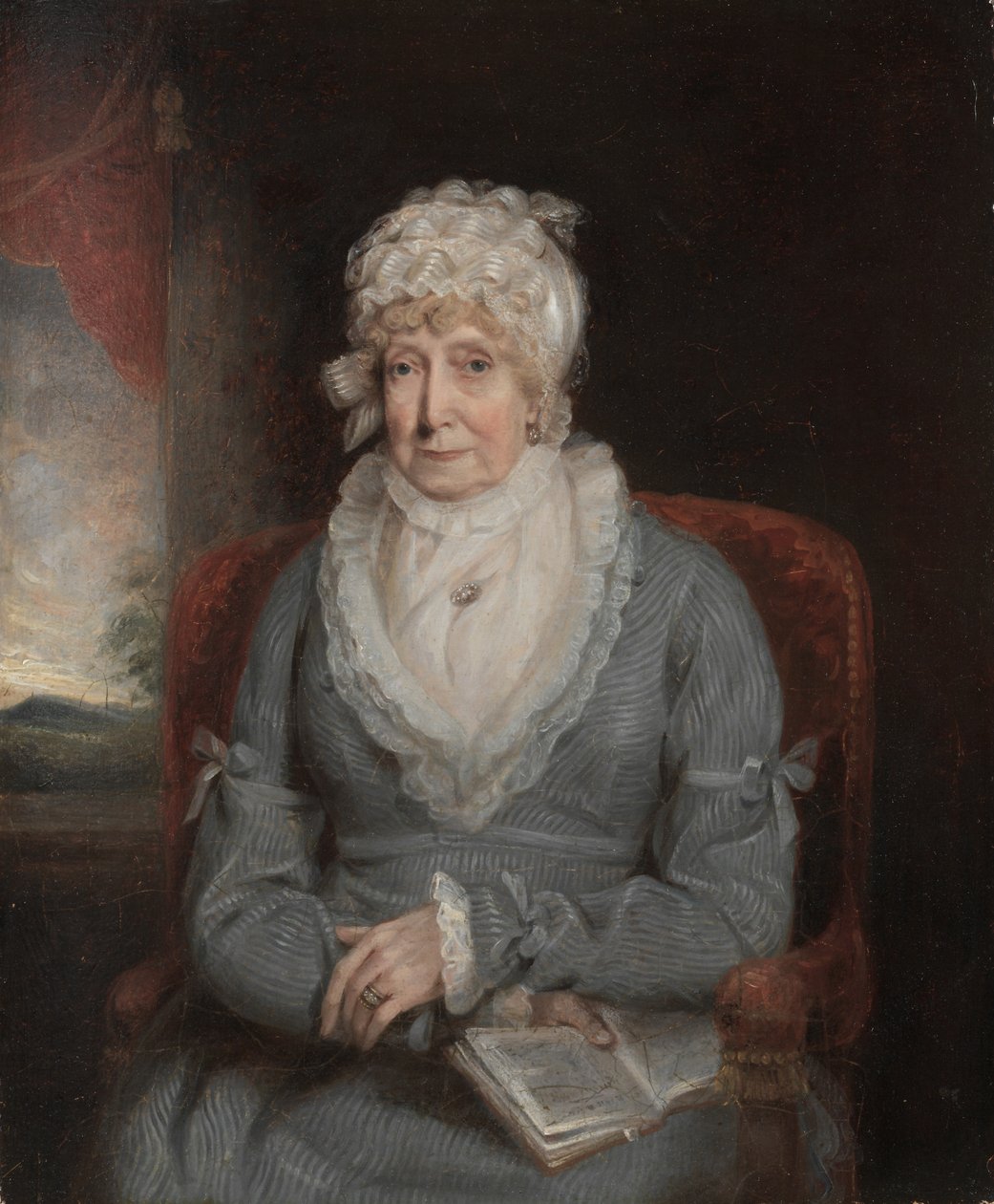 Retrato de uma mulher Sra. Ann Hivlyn, início do século XIX. de Unbekannt