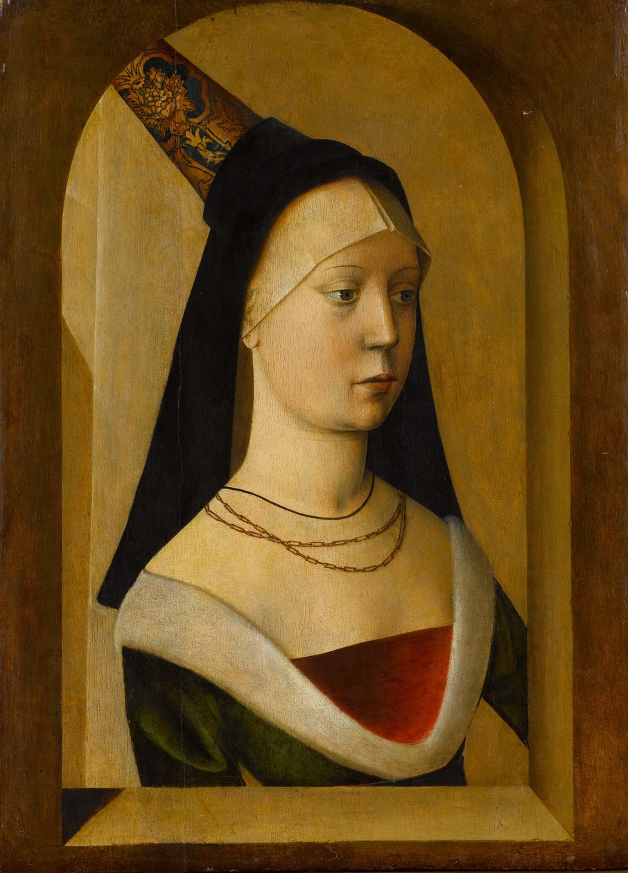 Retrato de uma mulher, ca. 1470-80. de Unbekannt