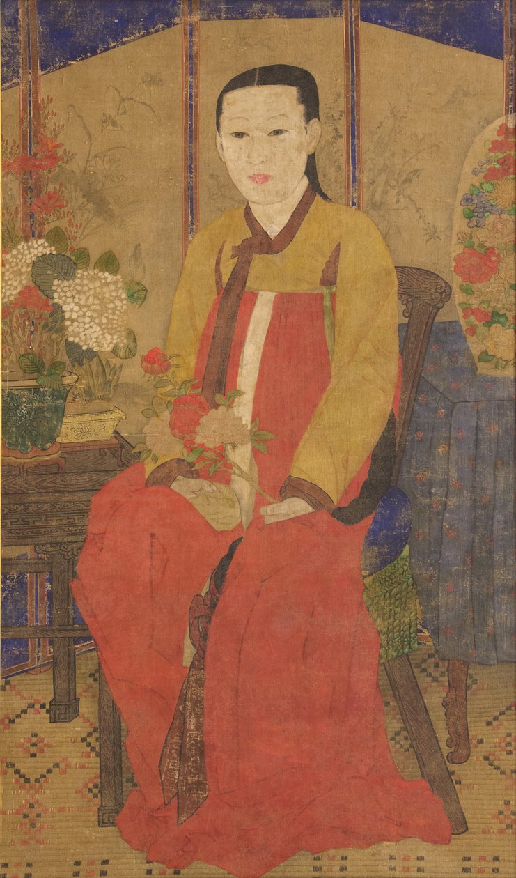 Retrato de uma mulher, início do século XX ca. 1920-40. de Unbekannt