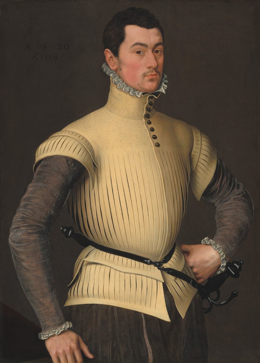 Retrato de um jovem, 1558. de Unbekannt