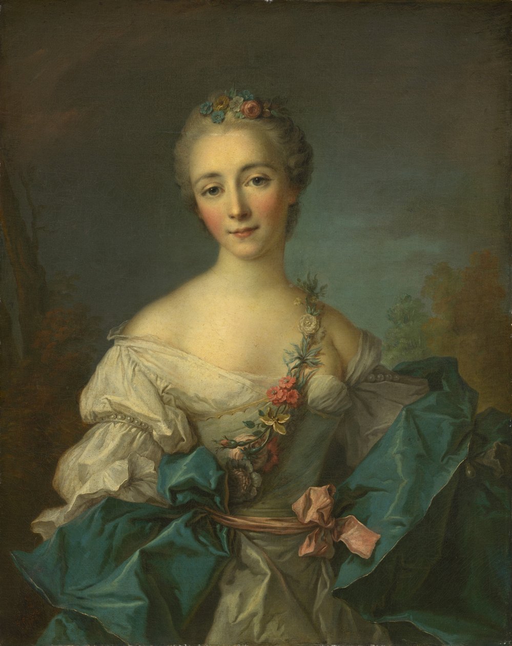Retrato de uma jovem, 17501760. de Unbekannt