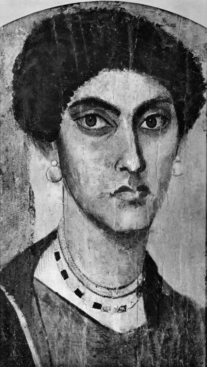 Retrato de uma senhora, Al-Fayyum, Egito, século II 1936 de Unbekannt