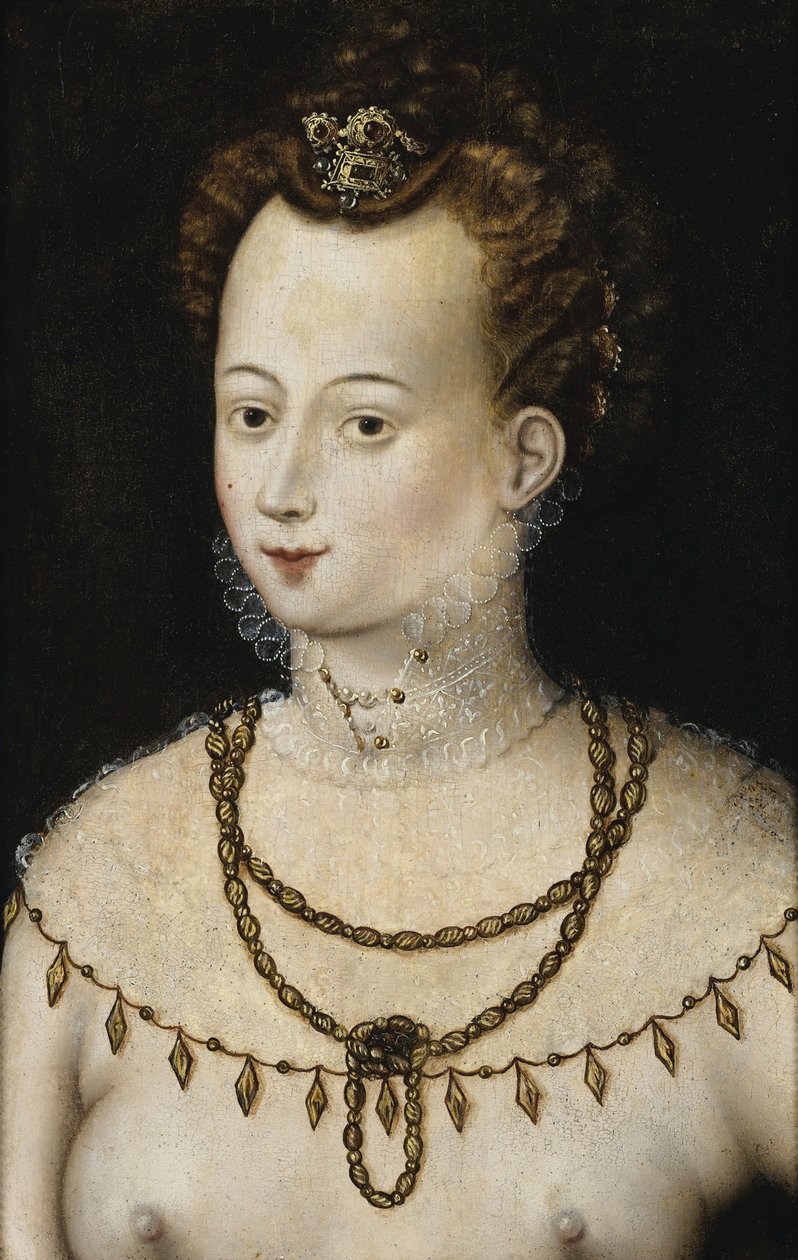 Retrato de uma jovem. Uma Alegoria da Beleza, c. 1580 de Unbekannt