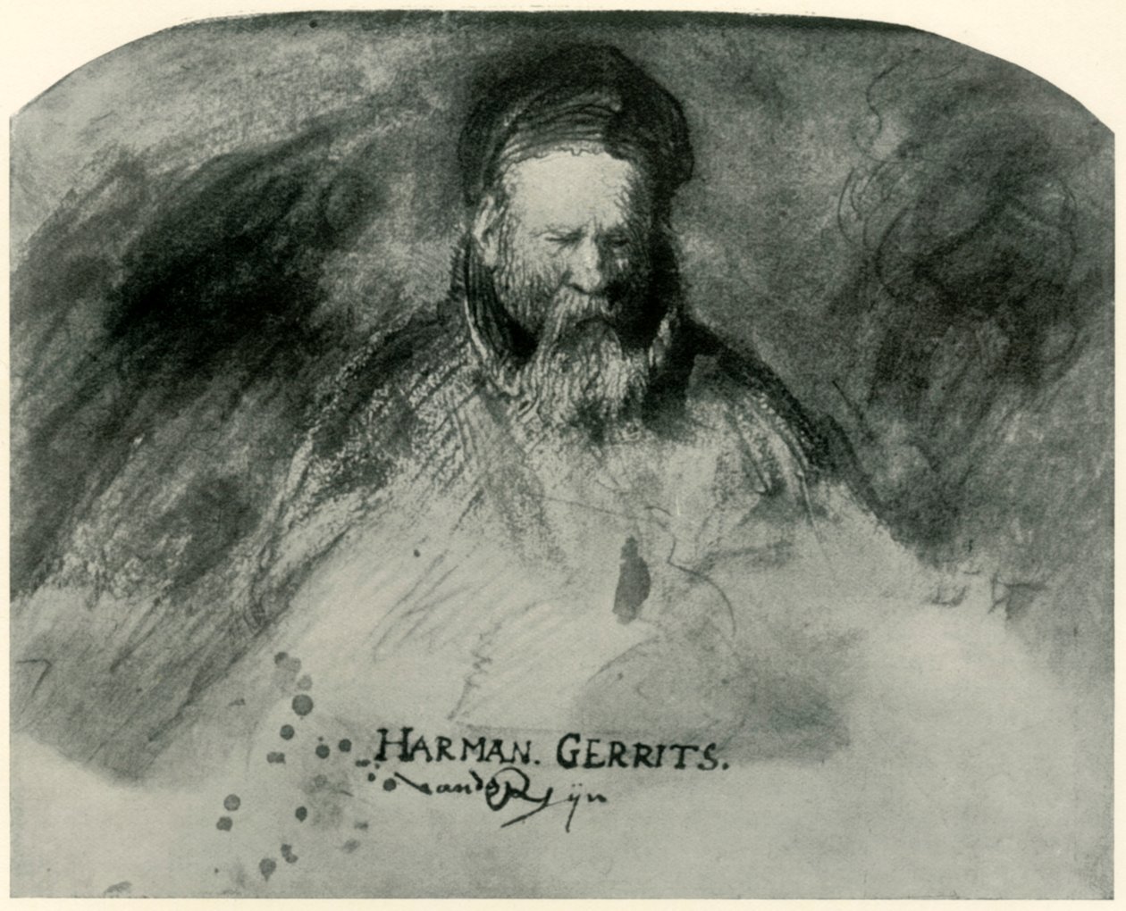 Retrato de um pai de Rembrandts, 1625-1630, 1906. de Unbekannt