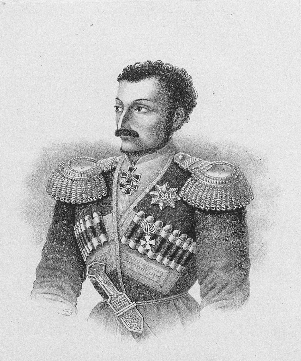 Retrato do major-general Nikolay Sleptsov 18151851, 1877 de Unbekannt
