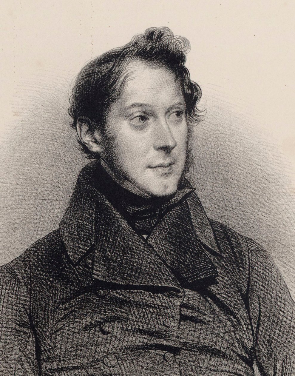 Retrato do pianista e compositor Amédée Méreaux 1802-1874. de Unbekannt