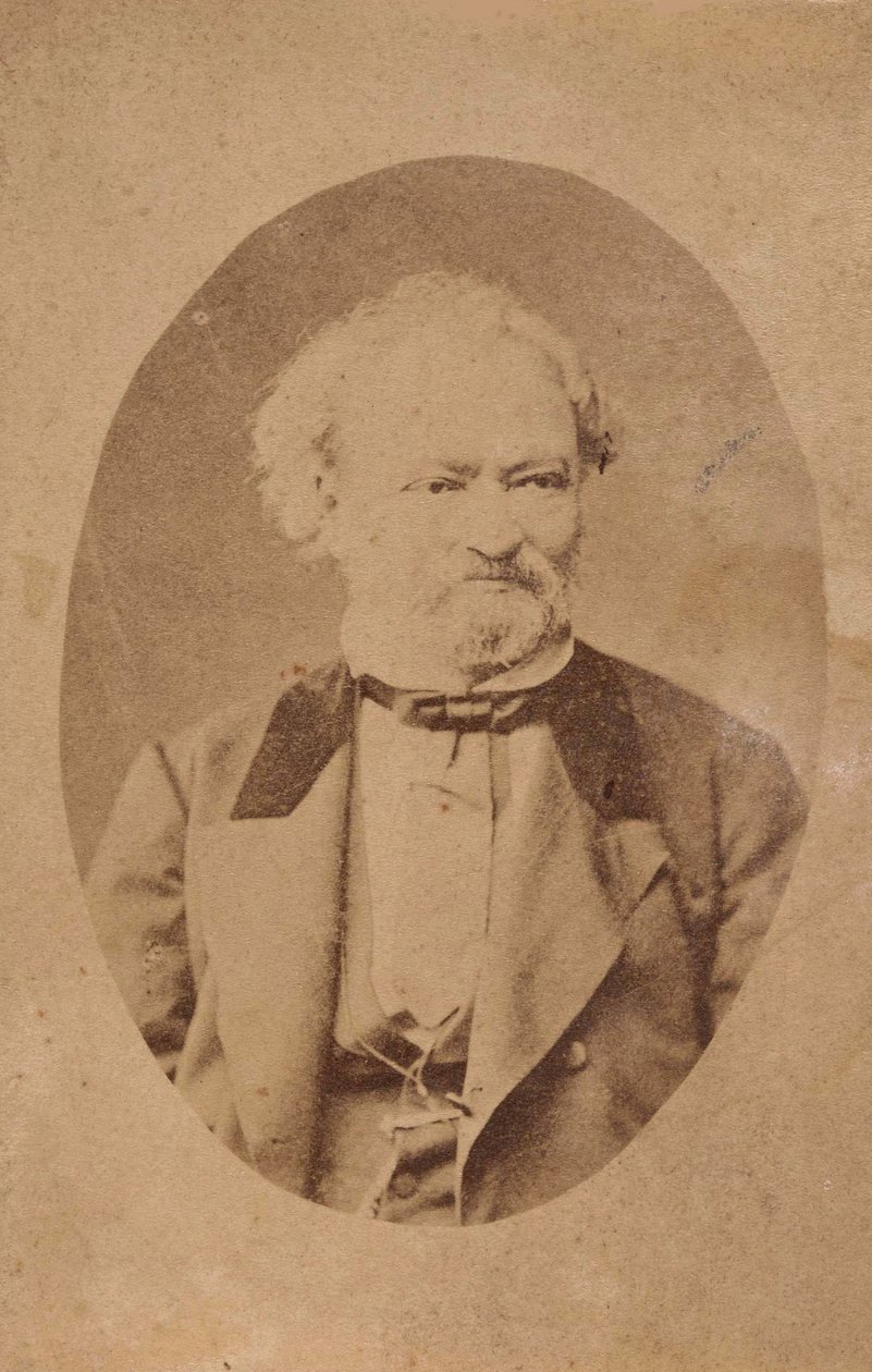 Retrato do pianista e compositor Ferenc Erkel 1810-1893, c. 1875 de Unbekannt